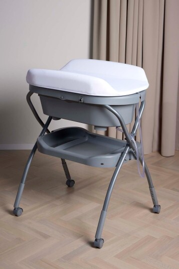 Beemoo CARE Flex Stellebord med Badebalje Dark Grey