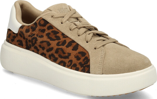 FitFlop Rtg Suede Leopard Lace Up Trainers Multi/patterned 41