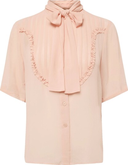 Stella Nova Chiffon Shirt With Tie Band SOFT PINK 34 Stella Nova Chiffon Shirt With Tie Band SOFT PINK 34