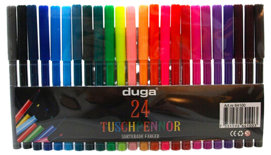 Dynäs Import Duga Tusjpenner Miks - 24-pakning