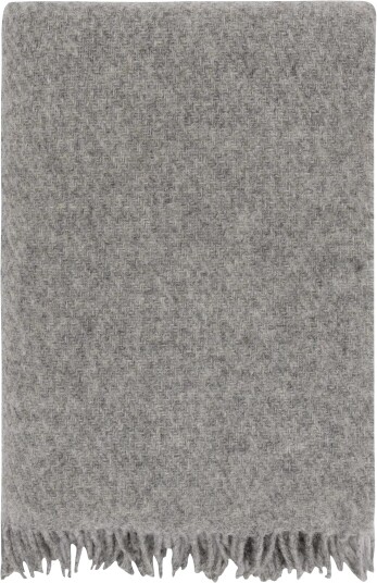 Høie Of Scandinavia Ullpledd 100 % ren ny ull Falketind grå 120x180 cm