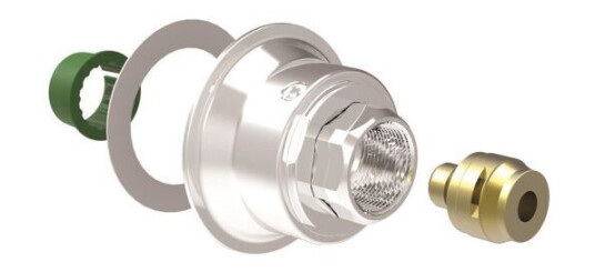 Vatette V6 Koblingsskive for plastrør 15 mm rørdiameter