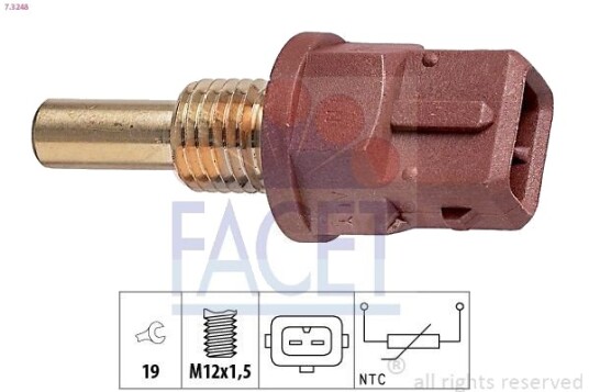 Sensor, oljetemperatur FACET 7.3248