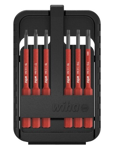Wiha 43154, 6 Stykker, Torx, T10, T15, T6, T7, T8, T9, 135 G