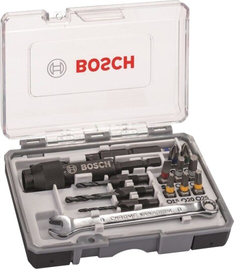 Bosch 20-delers Drill&Drive Bitssett med Bitholder for Elektroverktøy
