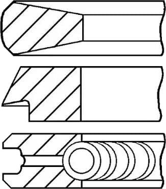 Stempelringsett GOETZE ENGINE 08 114400 00
