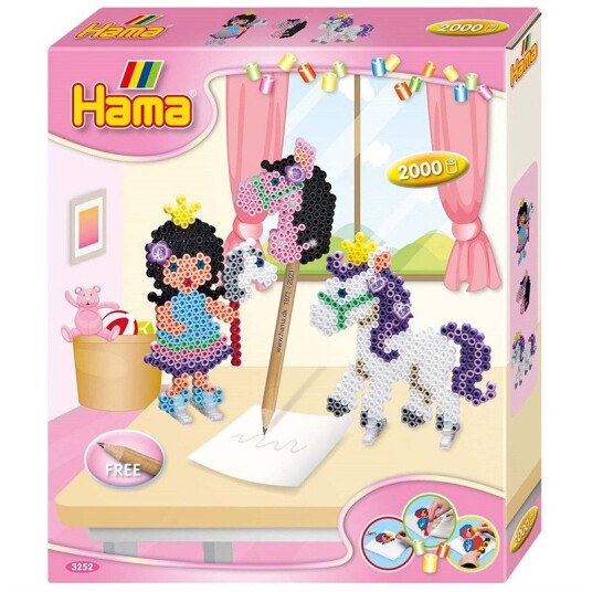 Hama Iron on Bead Set - Ponies 2500 pcs.