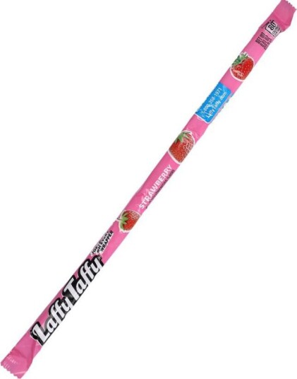 Wonka Laffy Taffy Strawberry Karamellstang med Jordbærsmak 23 gram USA Import