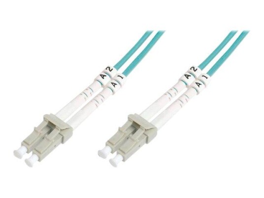Digitus 5m Fiberoptisk Koblingskabel OM3 LC Turkis - Halogenfri Digitus 5m Fiberoptisk Koblingskabel OM3 LC Turkis - Halogenfri