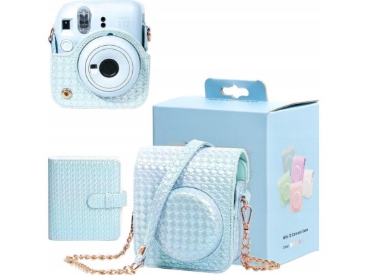 Loveinstant 2 i 1 Etui og Album til Instax Mini 12   Blå