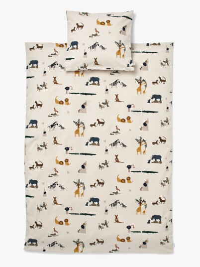 Liewood Carmen Baby Printed Bedding - Cream - 70X100CM;40X45CM Liewood Carmen Baby Printed Bedding - Cream - 70X100CM;40X45CM