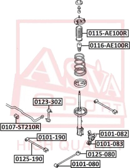 Foring, stabilisator ASVA 0107-ST210R
