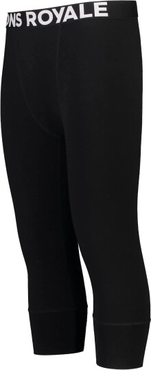 Mons Royale Men's Cascade Merino Flex 200 3/4 Legging M , Black Mons Royale Men's Cascade Merino Flex 200 3/4 Legging M , Black