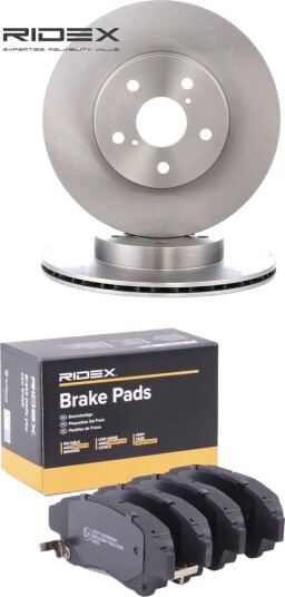 Bremseskiver og klosser RIDEX 3405B2849