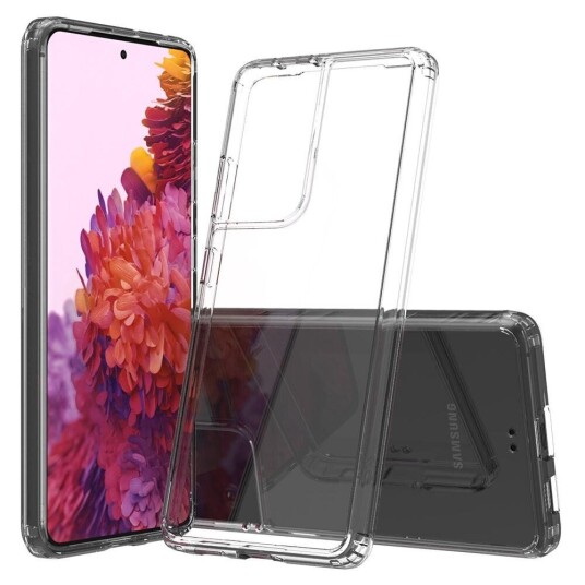 INCOVER Samsung Galaxy S21 Ultra Hybrid Plastikkdeksel - Gjennomsiktig