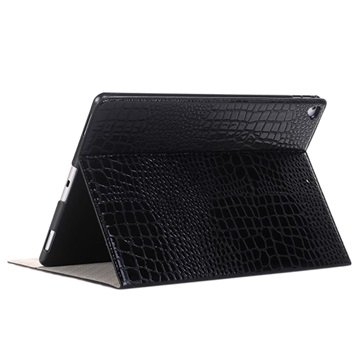 iPad Air Folio-veske Krokodillemønster Svart
