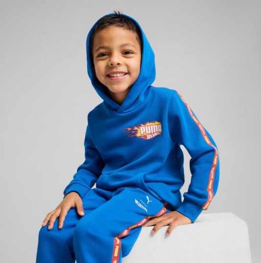 Puma Hot Wheels Hettegenser Blå 98 Puma Hot Wheels Hettegenser Blå 98