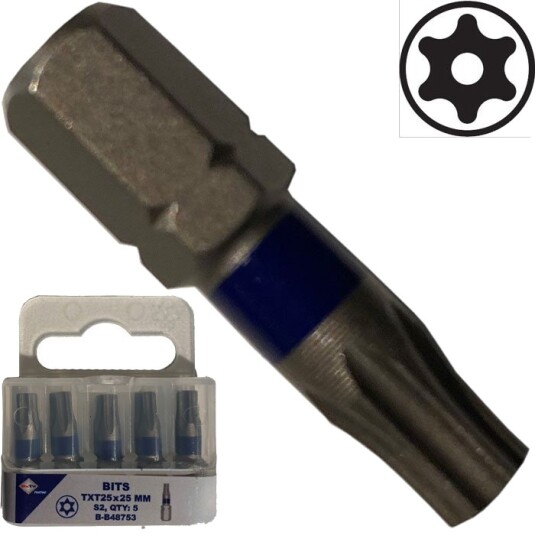 BATO 1/4' Bits industri torx tamper 40 x 25mm