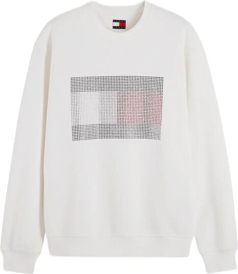 Tommy Jeans Tjw Flag Bling Sweatshirt ECRU L