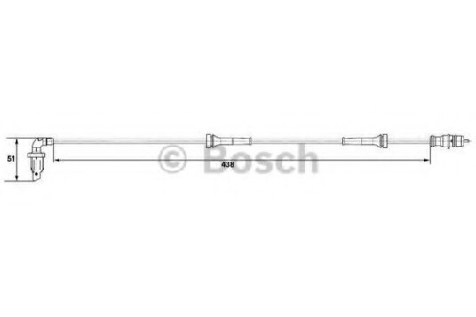 Sensor, ABS BOSCH 0 265 007 583