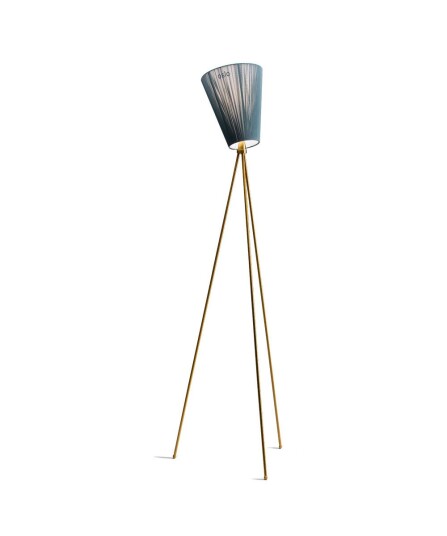 Northern - Oslo Wood Gulvlampe Guld/Grønn