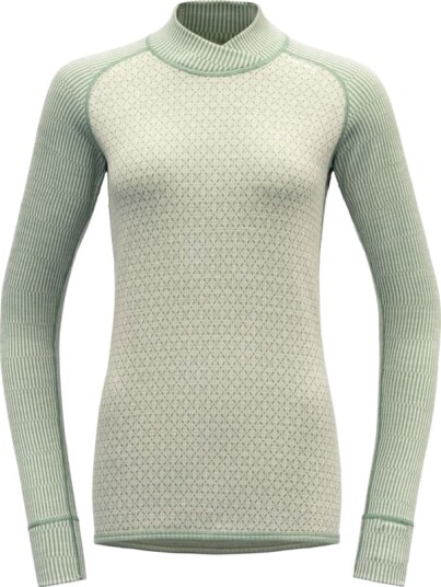Devold Women's Kvitegga Merino 230 Cross Neck XL, Raw White