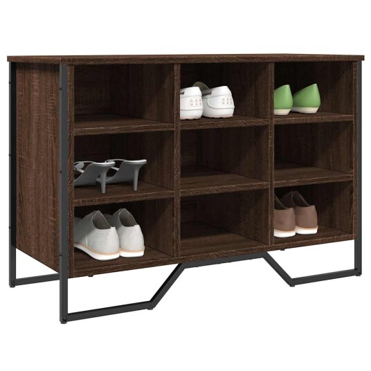 Skohylle brun eik 90x38x61,5 cm konstruert tre Skohylle brun eik 90x38x61,5 cm konstruert tre