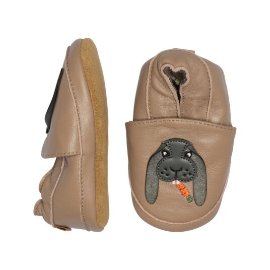 Melton Tøfler i Skinn Rabbit Desert Taupe 23 24