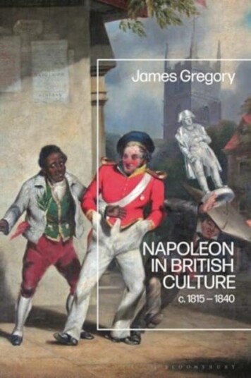 Napoleon in British Culture c. 1815 1840