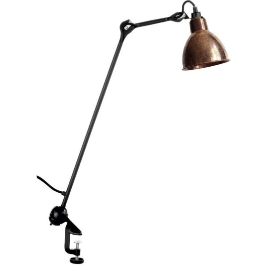 Lampe Gras 201 Bordlampe Svart/Kobber   Arbeidsrom / kontor 63 Kobber