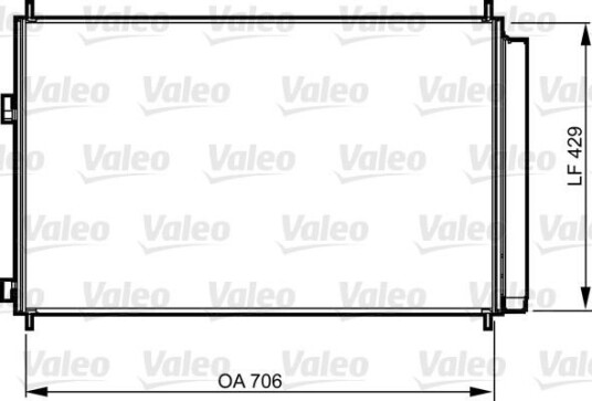 Kondensator VALEO 814204 Kondensator VALEO 814204