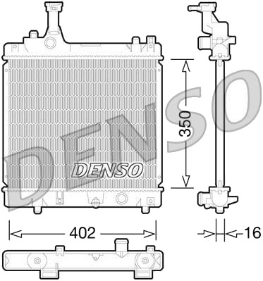 DENSO DRM47026 Radiator, motorkjøling