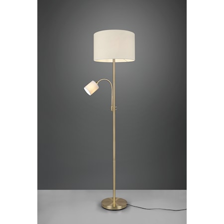 Hotel Gulvlampe E27+E14 Messing Hotel Gulvlampe E27+E14 Messing