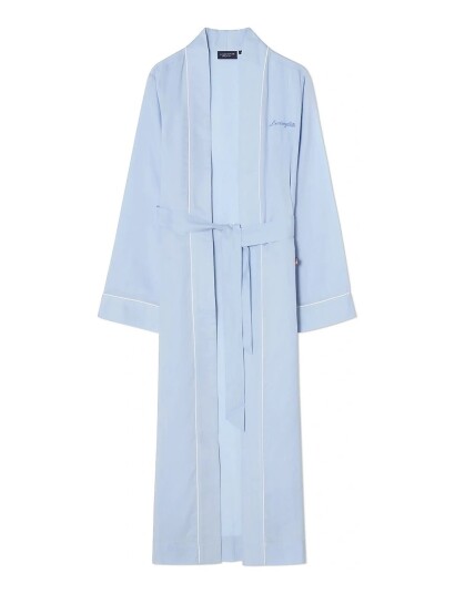 Lexington Home Lyocell Robe Blue M Lexington Home Lyocell Robe Blue M