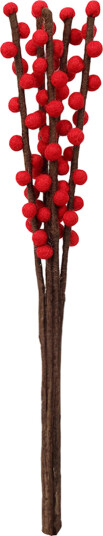 Talking Tables Dekorasjonskvister i Filt Rød FELT-BRANCH-RED