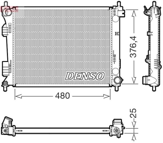 Radiator DENSO DRM41037