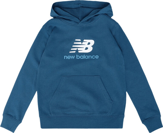 New Balance New Balance Ft Stacked Logo Hoodie Blue 140