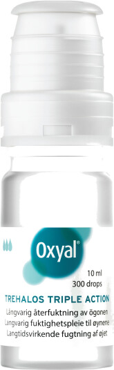 Oxyal Trehalos Triple Action øyedråper 10 ml Oxyal Trehalos Triple Action øyedråper 10 ml
