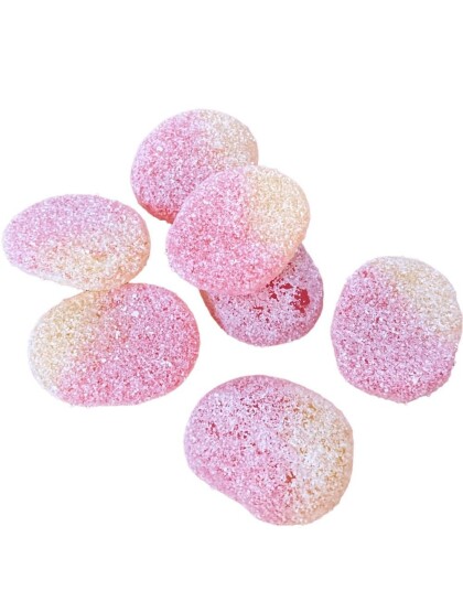 2 kg Lovall"s Sugarfree Gummy Peaches   Vingummifersken SUKKERFRI