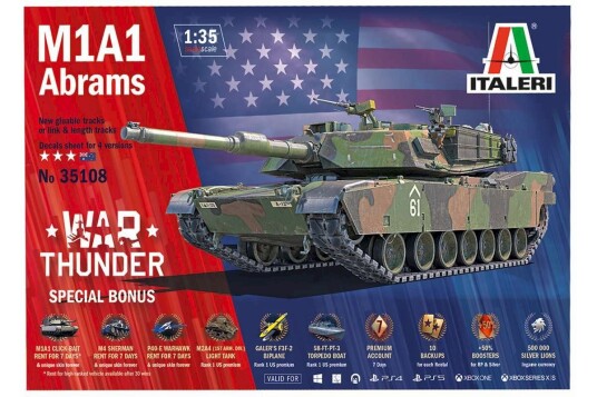 Italeri M1A1 Abrams Modellsett 1:35