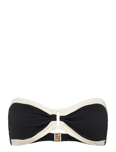 Seafolly Bandwave Trim Front Bandeau Black 38