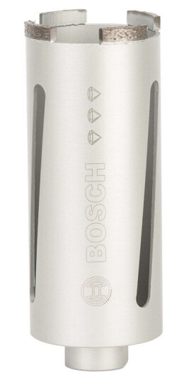 Bosch Diamanttørrborkrone G 1/2" 65 mm, 150 mm, 4 segmenter, 7 mm Bosch Diamanttørrborkrone G 1/2" 65 mm, 150 mm, 4 segmenter, 7 mm