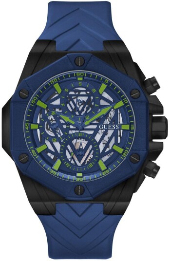 Guess Herreklokke GW0579G3 Formula Blå/Gummi Ø47 mm