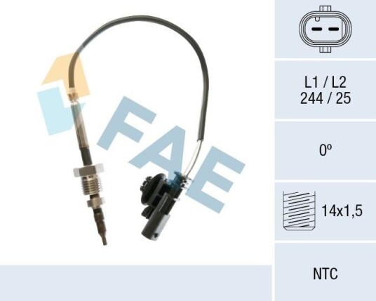 Sensor, eksostemperatur FAE 68152