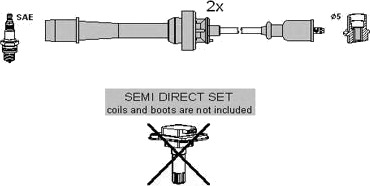 Tennplugg kabelsett HITACHI 134954 Tennplugg kabelsett HITACHI 134954