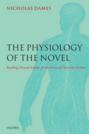 The Physiology of the Novel