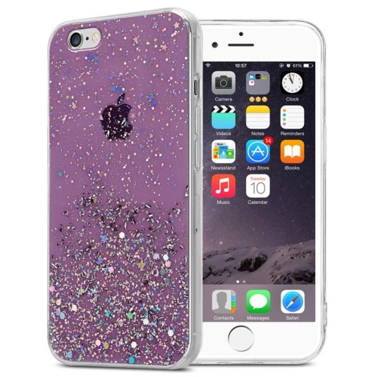 Cadorabo Deksel Til Apple Iphone 6 / 6s Med Glitrende Glitter