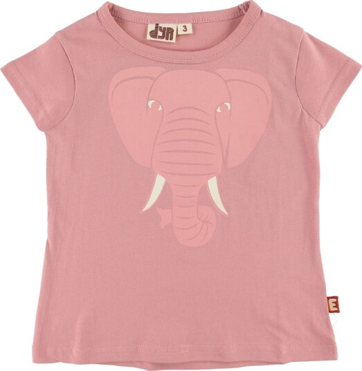 DYR T skjorte DYRVyreliv Rose Glow m. Elefant DYR 4 år 104 T skjorte Rosa