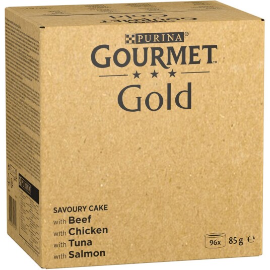 Gourmet Jumbopakke Gold Raffinert Ragout 96 X 85 G Okse Kylling Tunfisk Laks