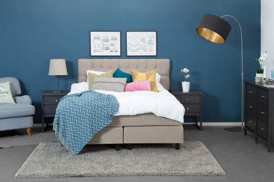 Sengegavl IdoIva Beige 180 cm